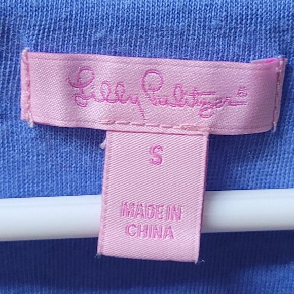 Vintage Blue Lilly Pulitzer Top Size Small #LillyPulitzer - Picture 2 of 3